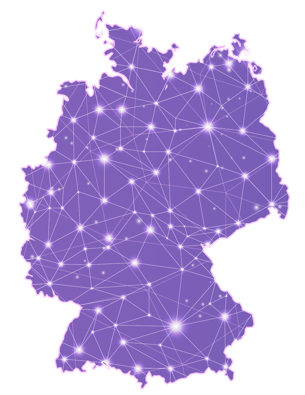 Deutschlandkarte stilisiert